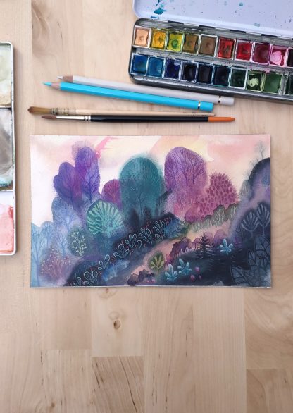 Enchanted woods n°5, paysage de Vanessa Lim